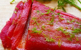 Beetroot Cured Salmon